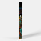 Hergeboorblauwe Abstracte kunst Case-Mate iPhone Case (Achterkant / Rechts)