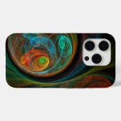 Hergeboorblauwe Abstracte kunst Case-Mate iPhone Case (Achterkant (horizontaal))