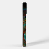 Hergeboorblauwe Abstracte kunst Case-Mate iPhone Case (Achterkant / Rechts)