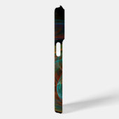 Hergeboorblauwe Abstracte kunst Case-Mate iPhone Case (Achterkant / Rechts)