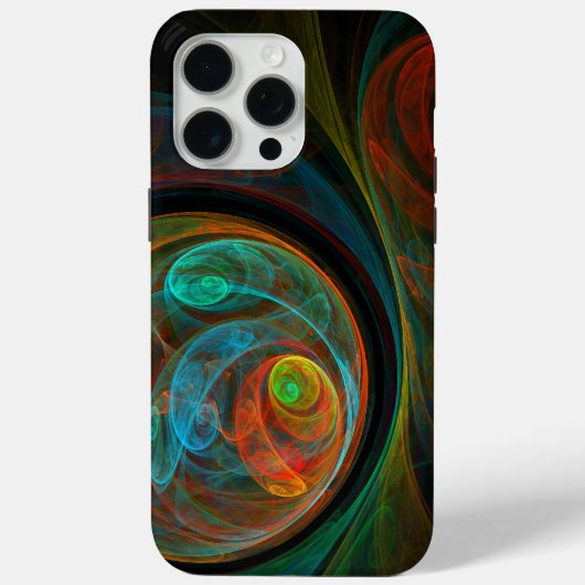 Hergeboorblauwe Abstracte kunst Case-Mate iPhone Case (Achterkant)