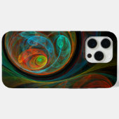 Hergeboorblauwe Abstracte kunst Case-Mate iPhone Case (Achterkant (horizontaal))