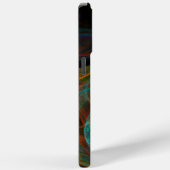 Hergeboorblauwe Abstracte kunst Case-Mate iPhone Case (Achterkant / Rechts)