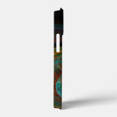 Hergeboorblauwe Abstracte kunst Case-Mate iPhone Case (Achterkant / Rechts)