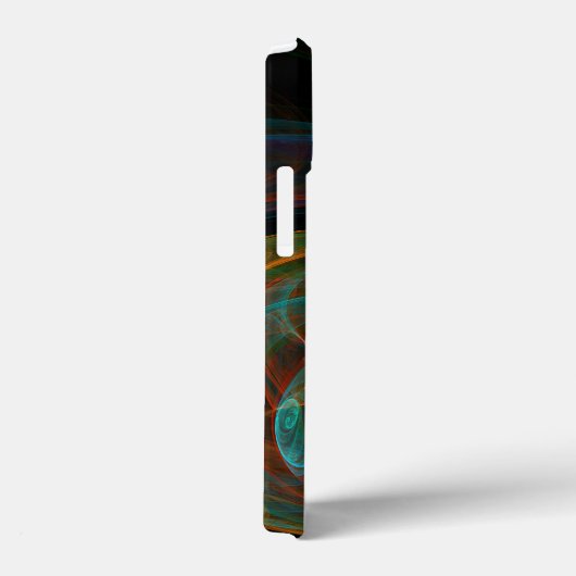 Hergeboorblauwe Abstracte kunst Case-Mate iPhone Case (Achterkant / Rechts)