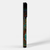 Hergeboorblauwe Abstracte kunst Case-Mate iPhone Case (Achterkant / Rechts)
