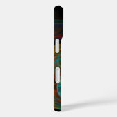 Hergeboorblauwe Abstracte kunst Case-Mate iPhone Case (Achterkant / Rechts)