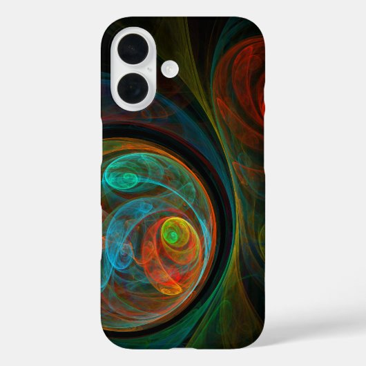 Hergeboorblauwe Abstracte kunst Case-Mate iPhone Case (Achterkant)