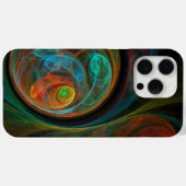 Hergeboorblauwe Abstracte kunst Case-Mate iPhone Case (Achterkant (horizontaal))