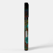 Hergeboorblauwe Abstracte kunst Case-Mate iPhone Case (Achterkant / Rechts)