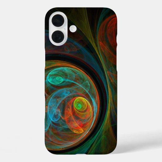Hergeboorblauwe Abstracte kunst Case-Mate iPhone Case (Achterkant)