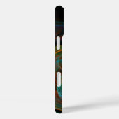 Hergeboorblauwe Abstracte kunst Case-Mate iPhone Case (Achterkant / Rechts)