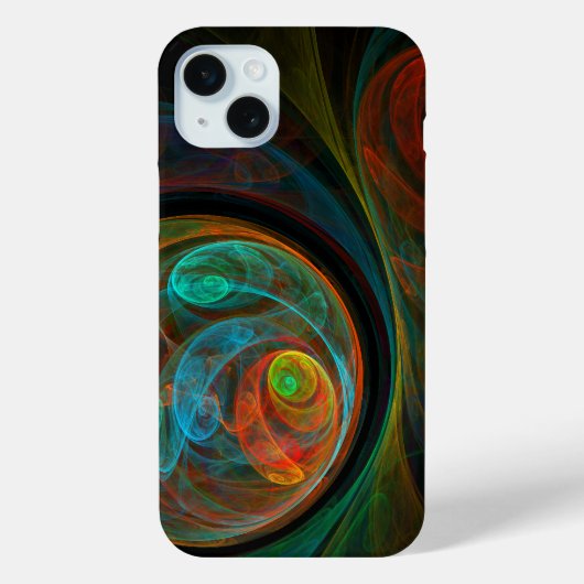 Hergeboorblauwe Abstracte kunst Case-Mate iPhone Case (Achterkant)