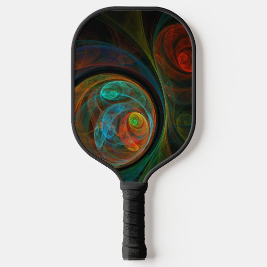 Hergeboorblauwe Abstracte kunst Pickleball Paddle (Voorkant)