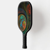 Hergeboorblauwe Abstracte kunst Pickleball Paddle (Links)