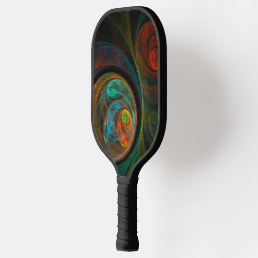 Hergeboorblauwe Abstracte kunst Pickleball Paddle (Links)