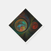 Hergeboorblauwe Abstracte kunst Servetten (Hoek)