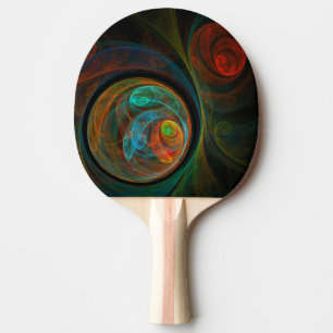 Hergeboorblauwe Abstracte kunst Tafeltennisbatje