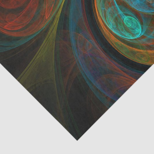 Hergeboorblauwe Abstracte kunst Tissuepapier (Detail)