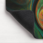 Hergeboorde groene Abstracte Art Mousepad Muismat (Hoek)