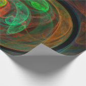 Hergeboorde groene Abstracte kunst Cadeaupapier (Hoek)