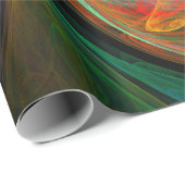 Hergeboorde groene Abstracte kunst Cadeaupapier (Rol Hoek)