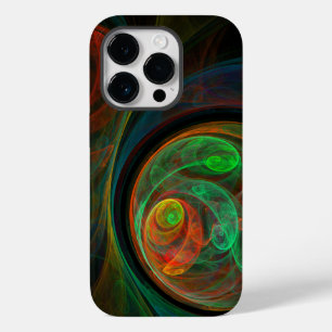 Hergeboorde groene Abstracte kunst Case-Mate iPhone 14 Pro Hoesje