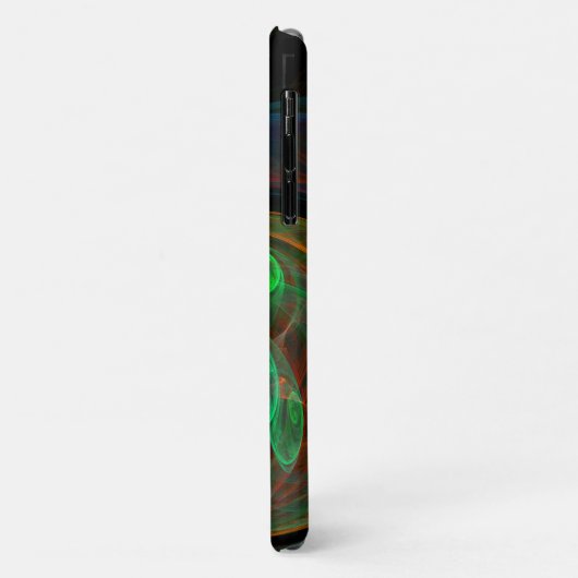Hergeboorde groene Abstracte kunst Case-Mate iPhone Case (Achterkant/links)