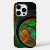 Hergeboorde groene Abstracte kunst Case-Mate iPhone Case (Achterkant)