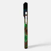 Hergeboorde groene Abstracte kunst Case-Mate iPhone Case (Achterkant / Links)