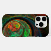 Hergeboorde groene Abstracte kunst Case-Mate iPhone Case (Achterkant (horizontaal))