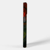 Hergeboorde groene Abstracte kunst Case-Mate iPhone Case (Achterkant / Rechts)