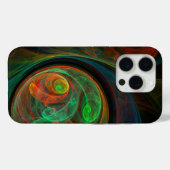 Hergeboorde groene Abstracte kunst Case-Mate iPhone Case (Achterkant (horizontaal))
