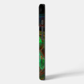 Hergeboorde groene Abstracte kunst Case-Mate iPhone Case (Achterkant / Links)