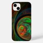 Hergeboorde groene Abstracte kunst Case-Mate iPhone Case (Achterkant)