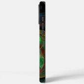 Hergeboorde groene Abstracte kunst Case-Mate iPhone Case (Achterkant / Links)