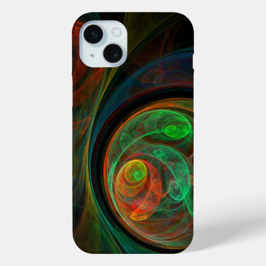 Hergeboorde groene Abstracte kunst Case-Mate iPhone Case (Achterkant)