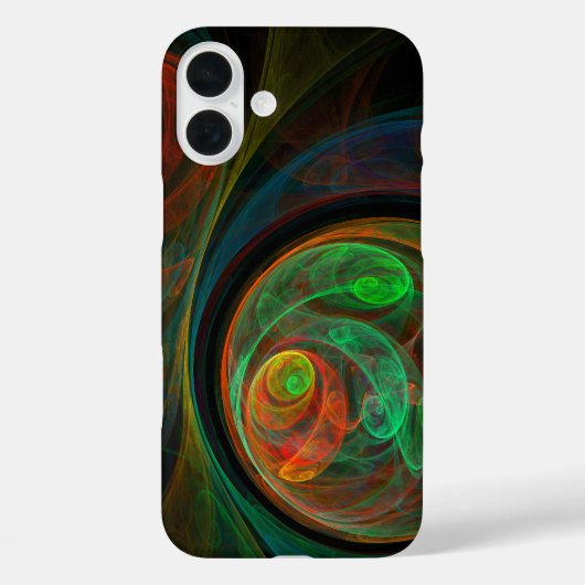 Hergeboorde groene Abstracte kunst Case-Mate iPhone Case (Achterkant)