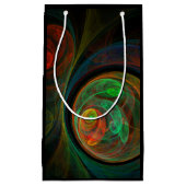 Hergeboorde groene Abstracte kunst Klein Cadeauzakje (Voorkant)