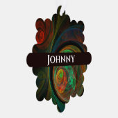 Hergeboorde groene Abstracte kunst Ornament Kaart (Rechts)