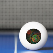 Hergeboorde groene Abstracte kunst Pingpongbal (Net)