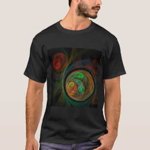 Hergeboorde groene Abstracte kunst T-shirt