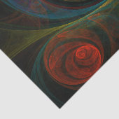 Hergeboorde groene Abstracte kunst Tissuepapier (Detail)