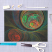 Hergeboorde groene Abstracte kunst Tissuepapier (Craft)