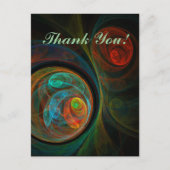 Hergeboortblauw Hartelijk dank Briefkaart (Voorkant)