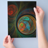 Hergeboorte Abstracte Art Flyer (Hand)