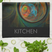 Hergeboorte Abstracte Art Kitchen Towel Theedoek (Gevouwen)