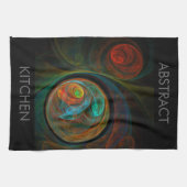 Hergeboorte Abstracte Art Kitchen Towel Theedoek (Horizontaal)