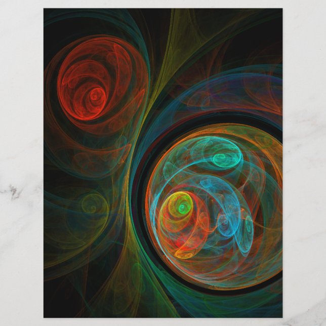 Hergeboorte Abstracte Art Letterhead (Voorkant)