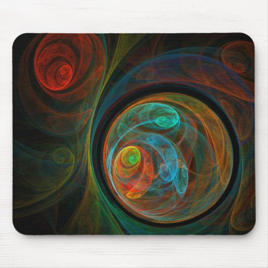 Hergeboorte Abstracte Art Mousepad Muismat (Voorkant)